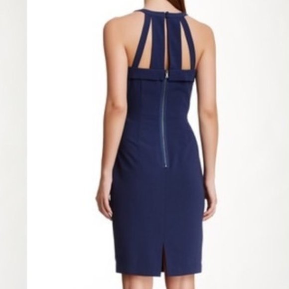 BCBGMaxAzria Cut out Blue Dress - Size 2 - Picture 2 of 8